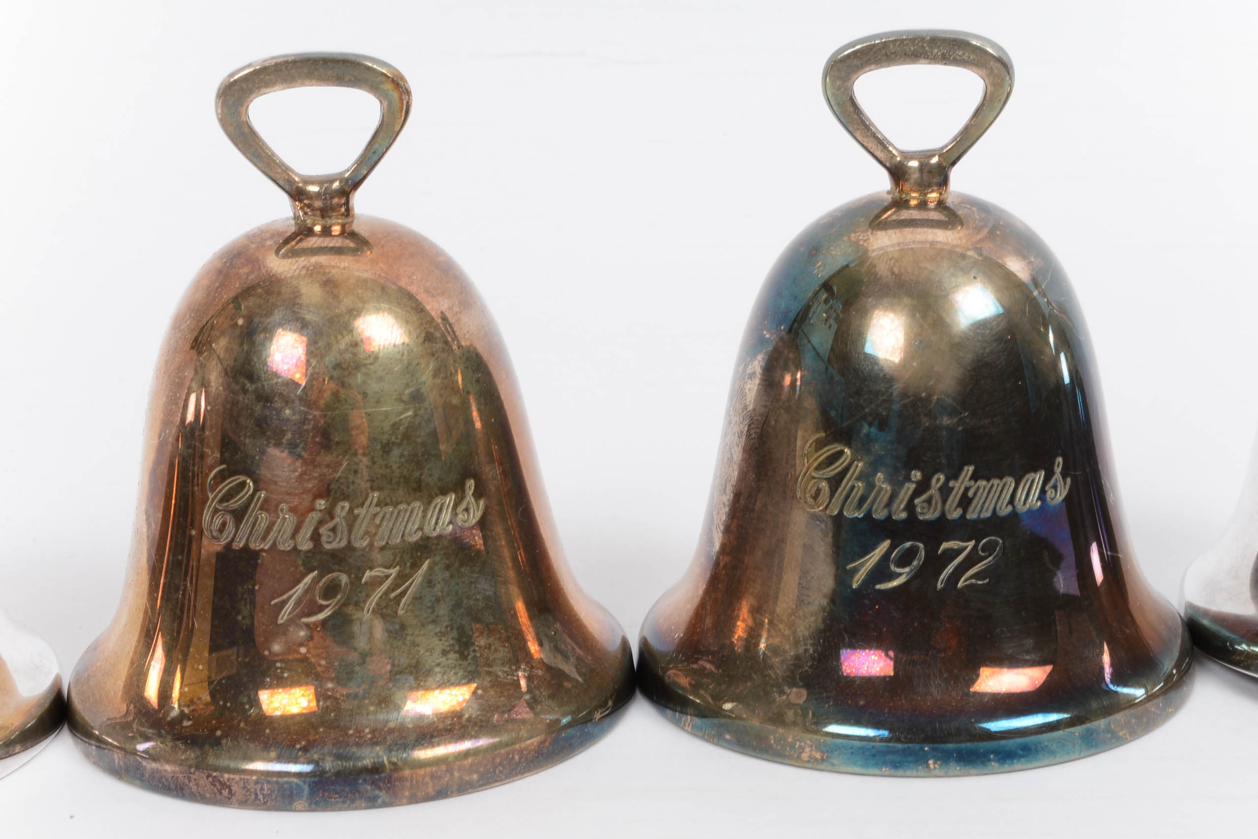 Collection of Reed & Barton Silver Plate Christman Bells