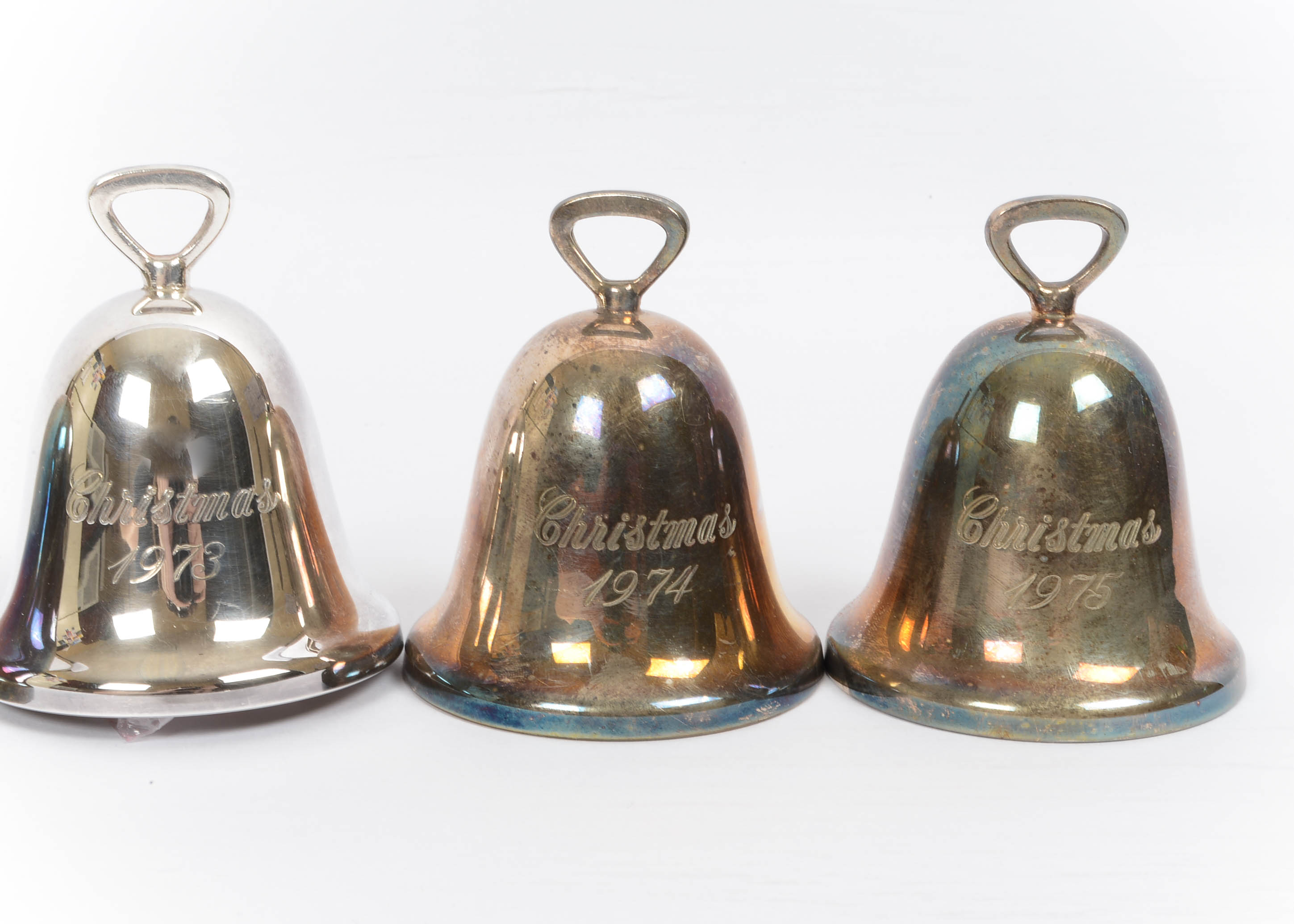 Collection of Reed & Barton Silver Plate Christman Bells