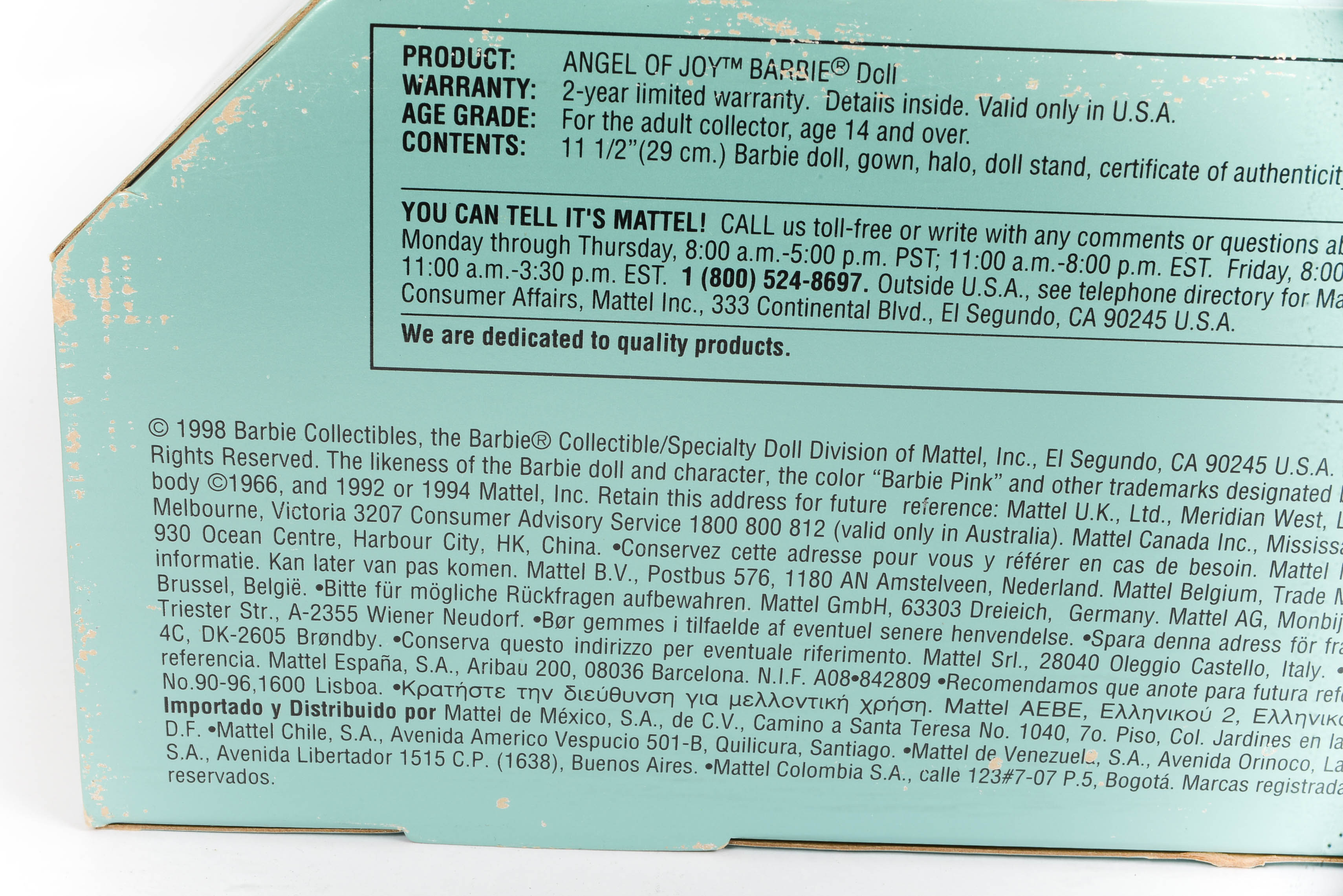 Timeless Sentiments Collection Angel of Joy Barbie Doll