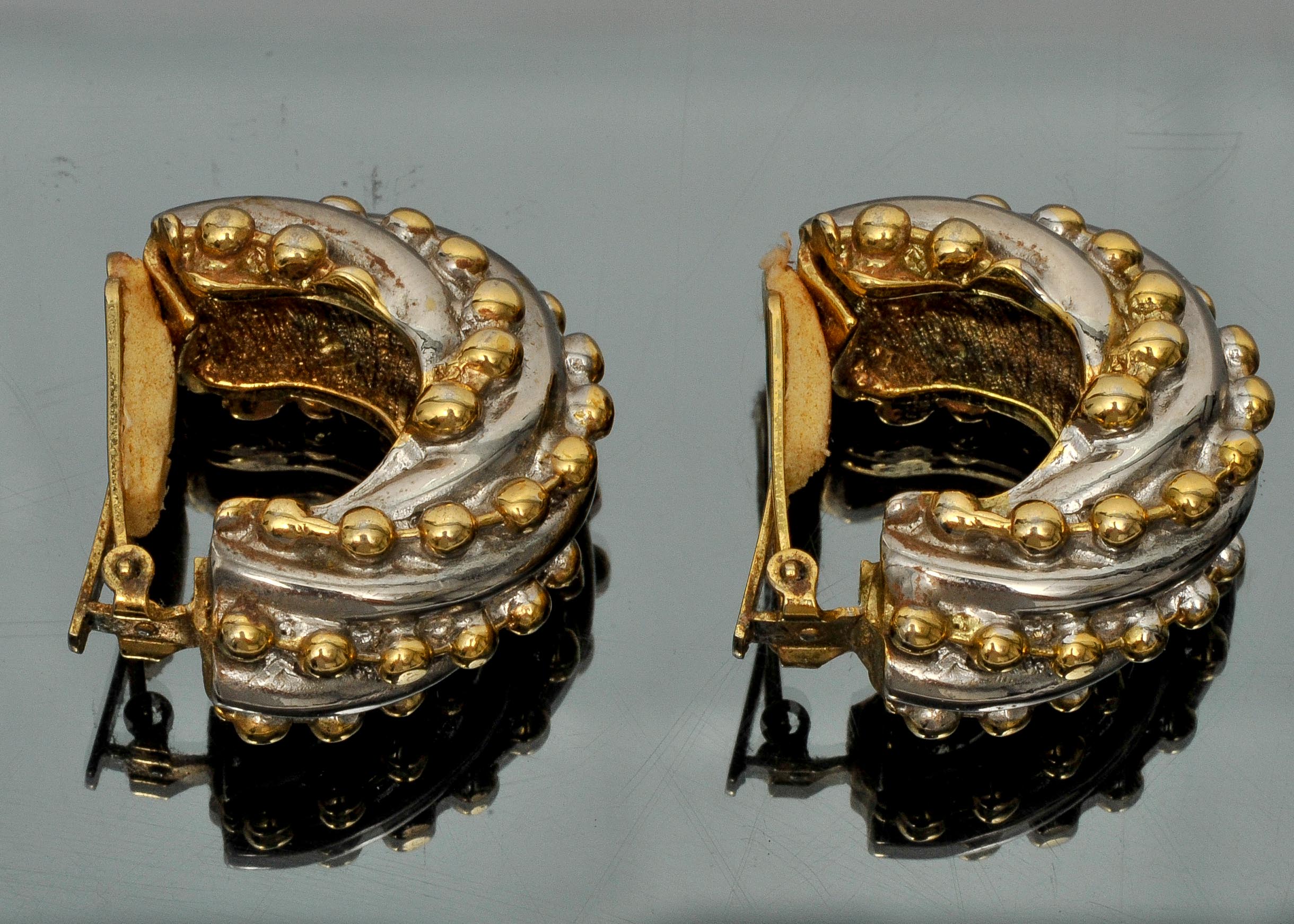 Les Bernard Vintage Clip On Earrings