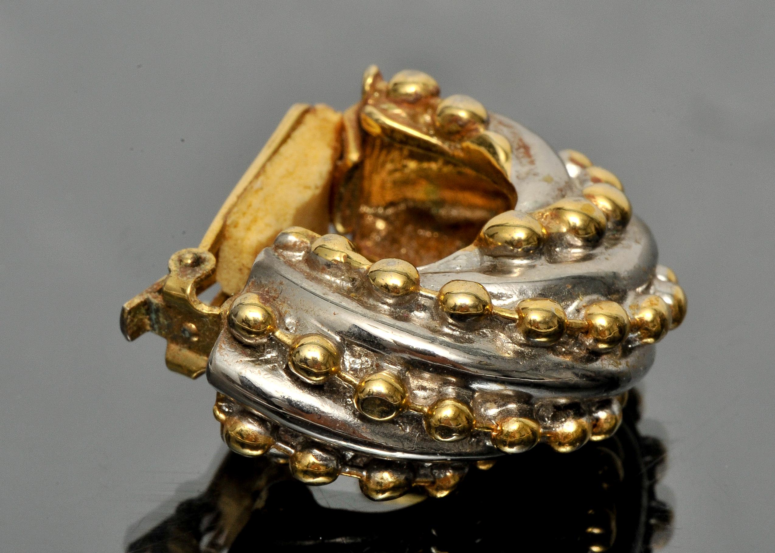 Les Bernard Vintage Clip On Earrings