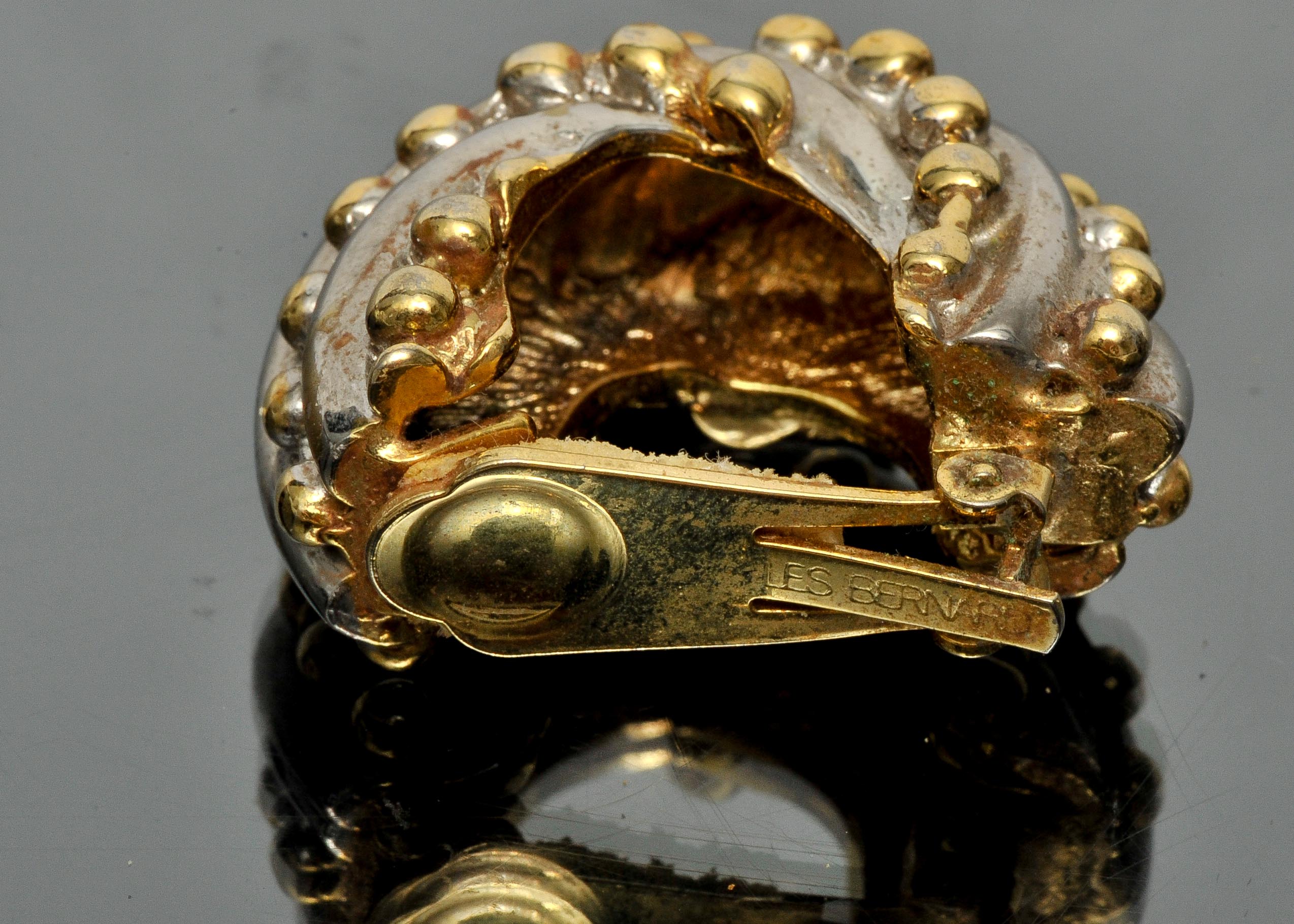 Les Bernard Vintage Clip On Earrings