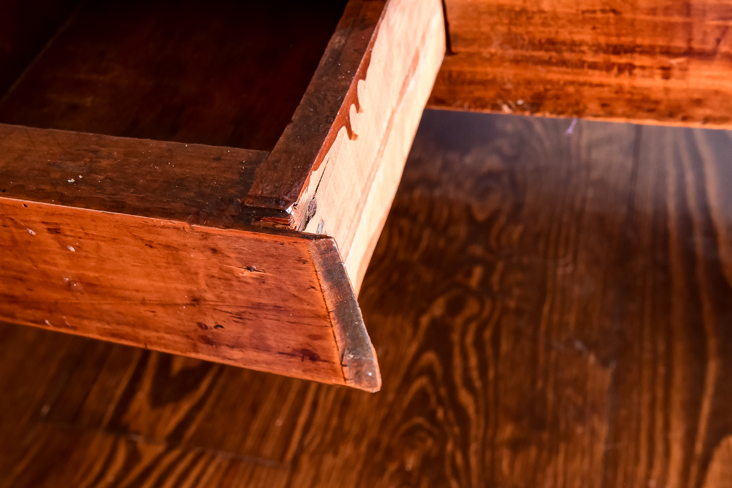 Antique French Cherry Coffee Table