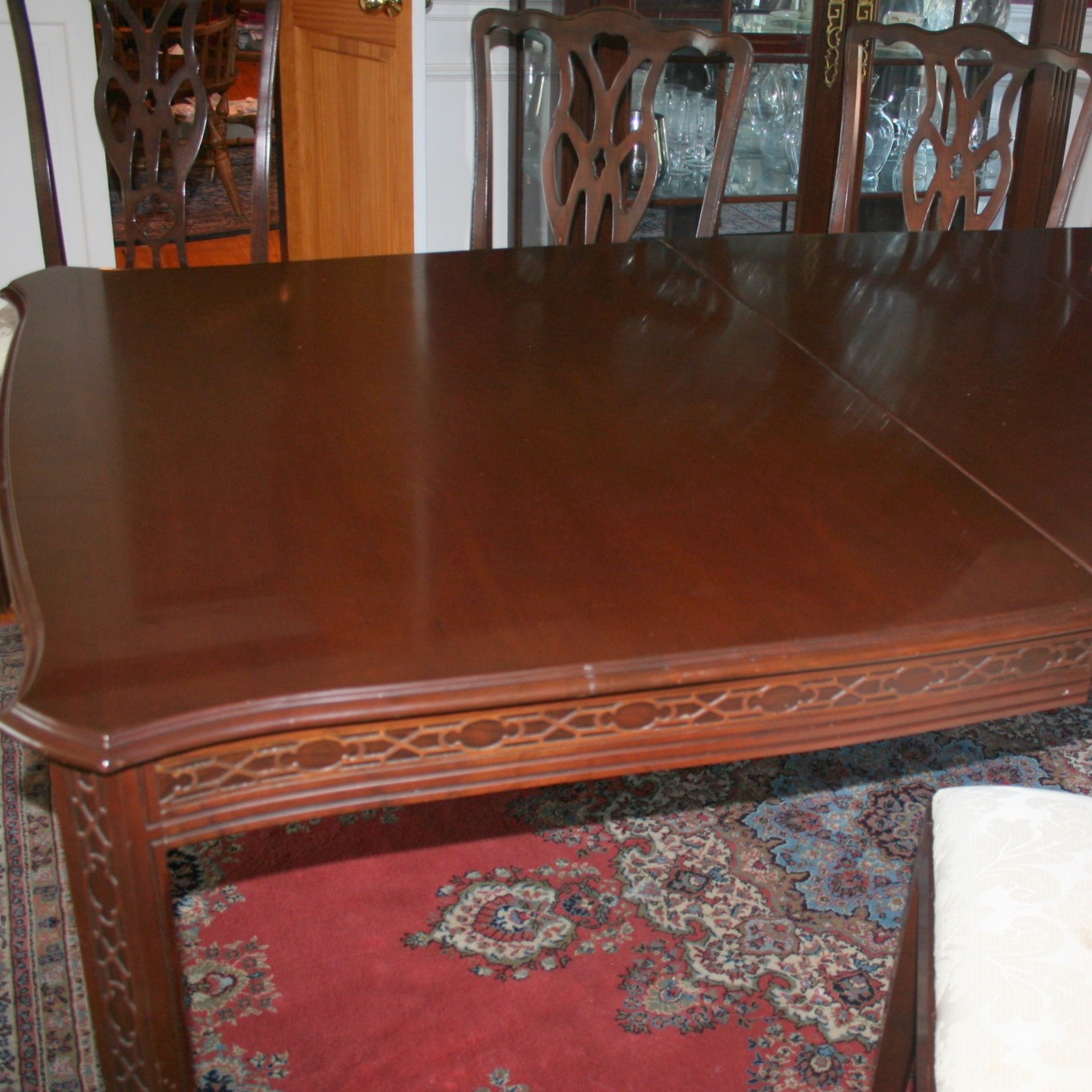 Harden Cherry Dining Table and Eight Chairs