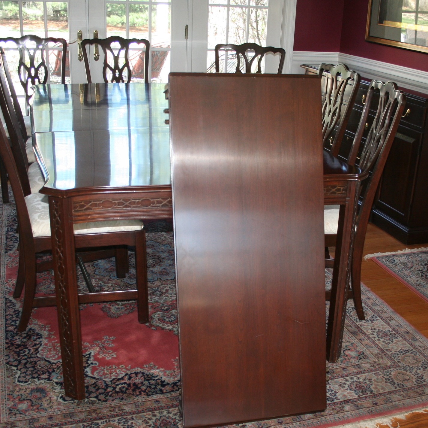 Harden Cherry Dining Table and Eight Chairs
