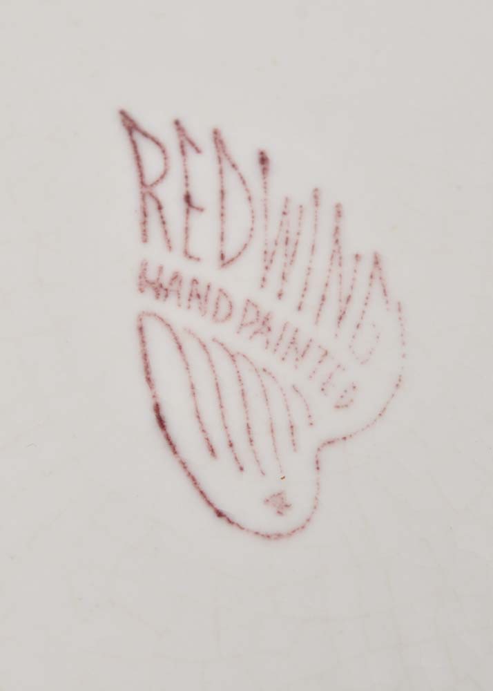 Red Wing Lotus Chartreuse Service for Eight