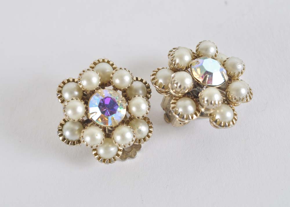 Collection of Costume Jewelry Earrings