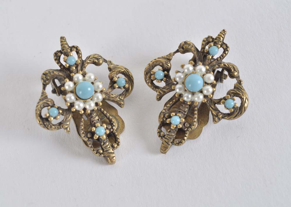 Collection of Costume Jewelry Earrings