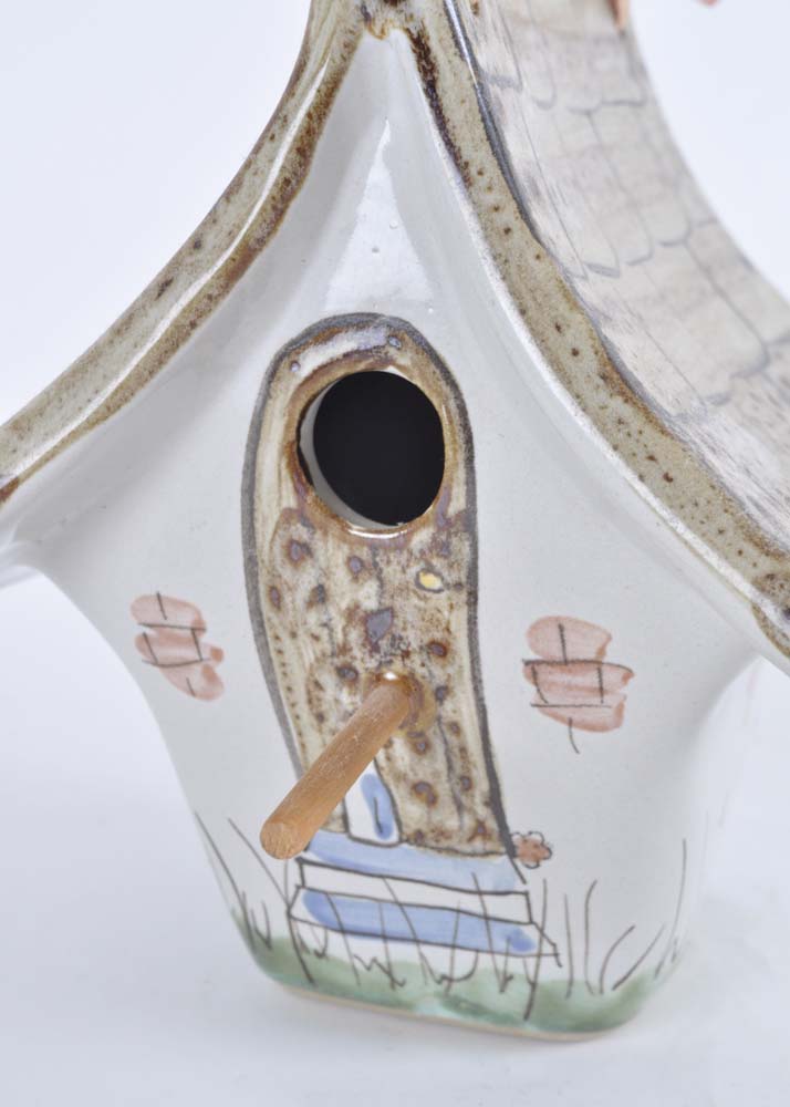 Louisville Stoneware Hand-Painted Birdhouse
