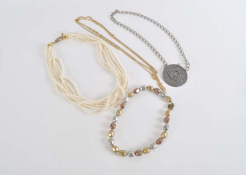 Collection of Costume Jewelry Necklaces