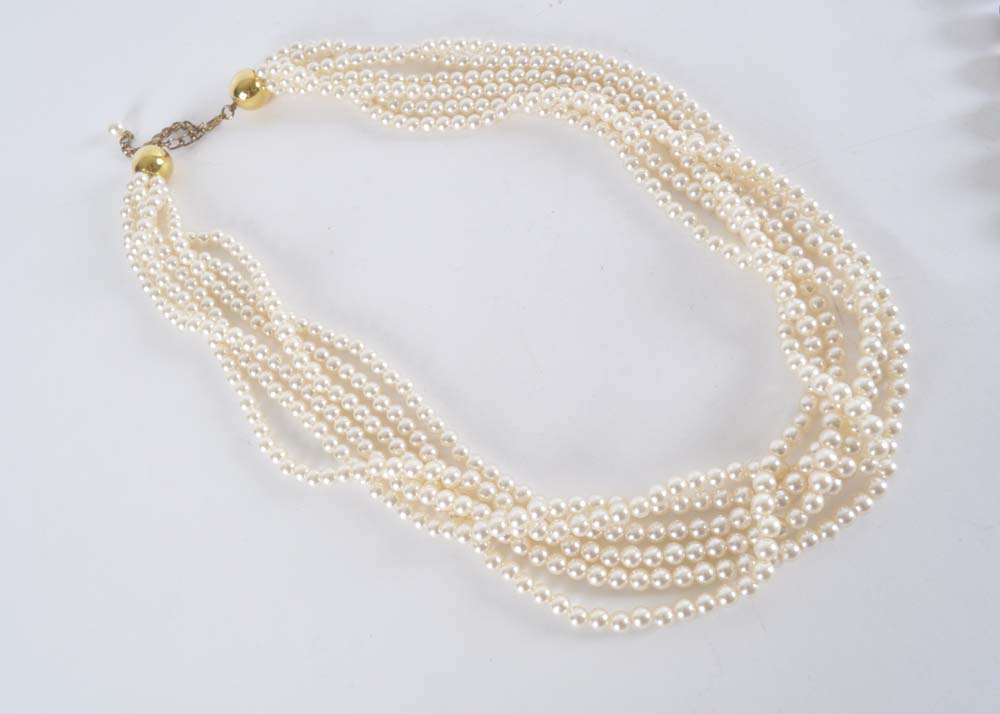 Collection of Costume Jewelry Necklaces