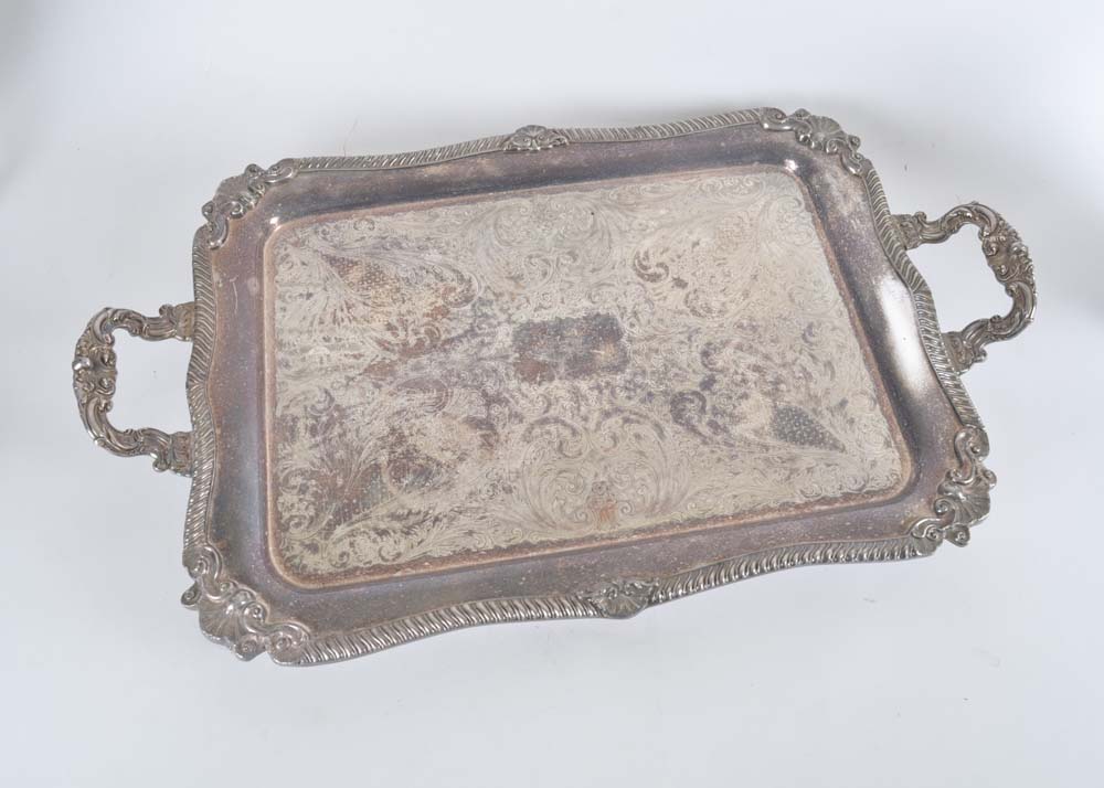 Sheridan Silverplate Holloware Tea Set