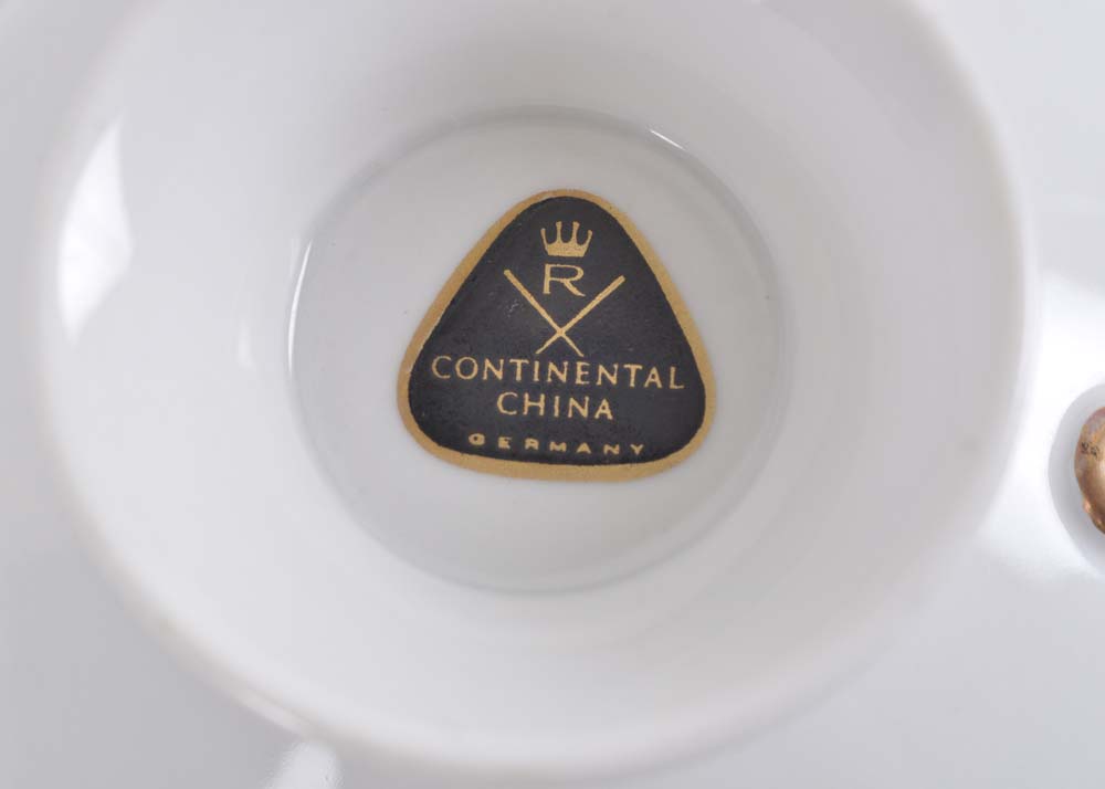 Quintet of Rosenthal Elegante Footed Cup and Saucer Sets