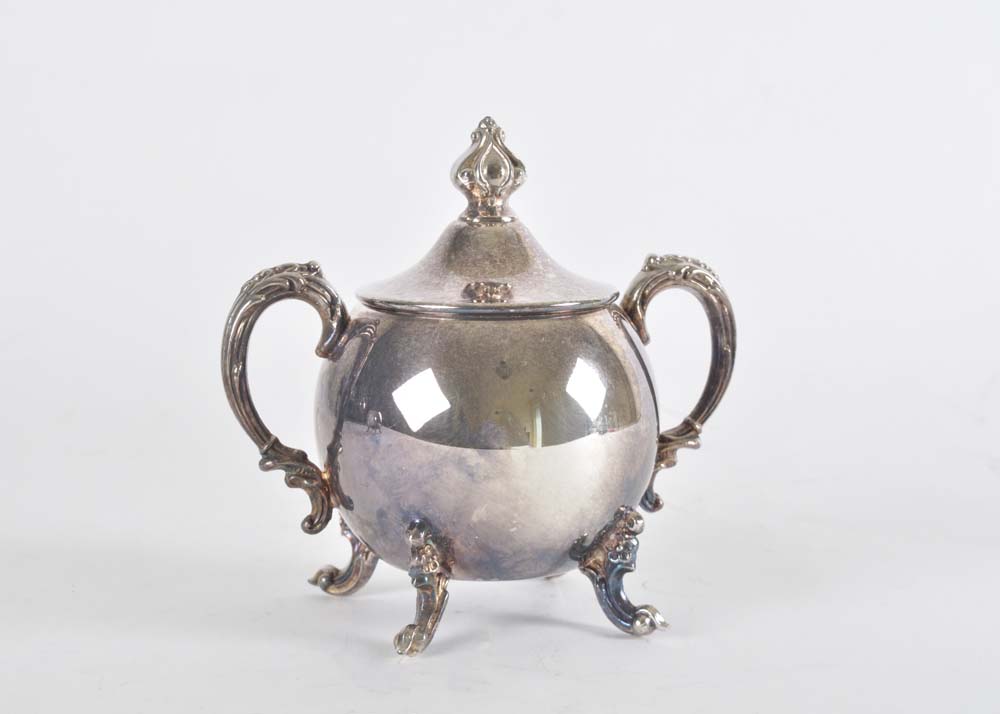 Sheridan Silverplate Holloware Tea Set