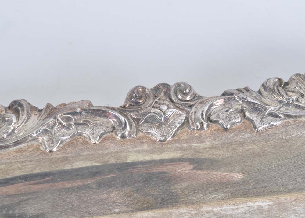 International Silver Du Barry Chased Silverplate Holloware Tea Service