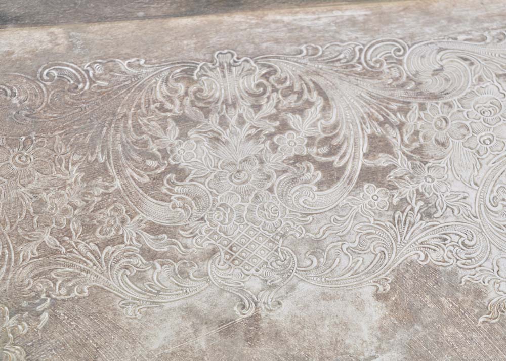 International Silver Du Barry Chased Silverplate Holloware Tea Service