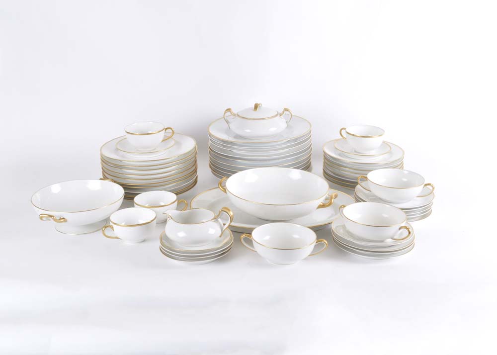 Partial Set of Haviland Limoges China Including Serving Pieces