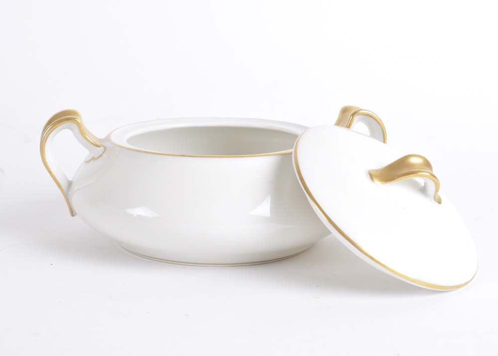 Partial Set of Haviland Limoges China Including Serving Pieces