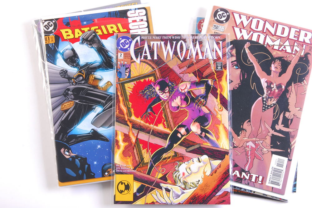 Assortment of Modern DC Batgirl, Wonder Woman and Catwoman Comics
