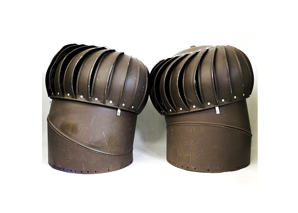 Pair of Industrial Roof Wind Turbines