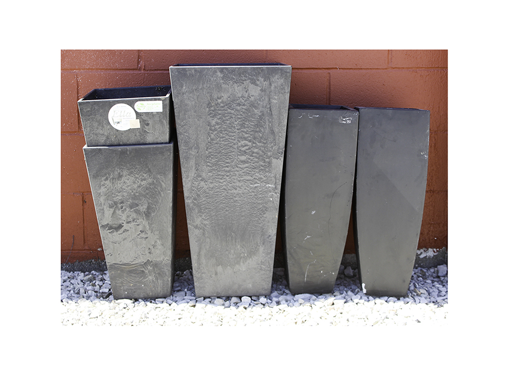 Collection of Black Planters