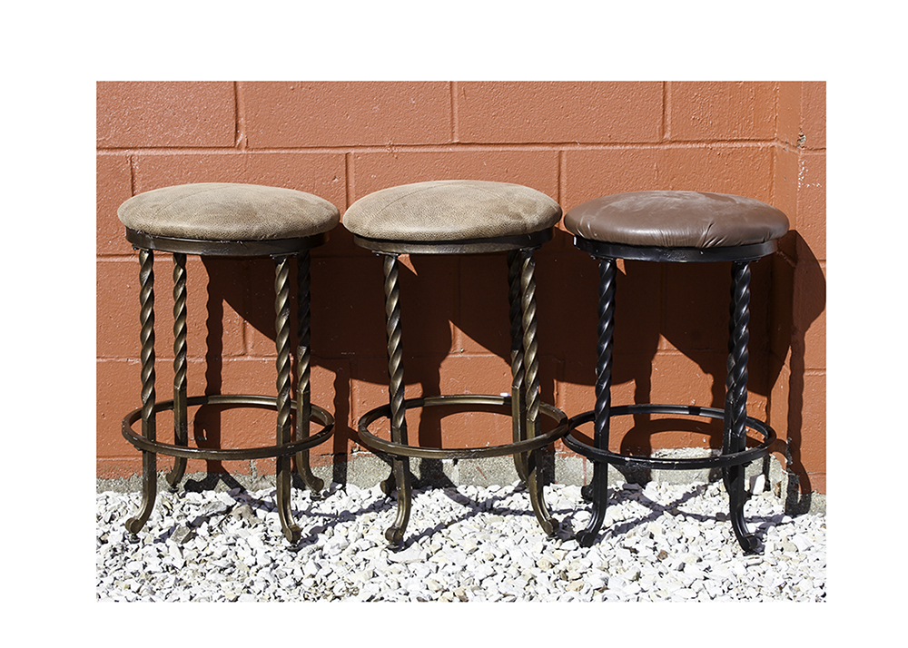 Trio of Contemporary Style Stools