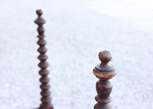 Antique Jenny Lind Style Spindle Spool Baby Crib