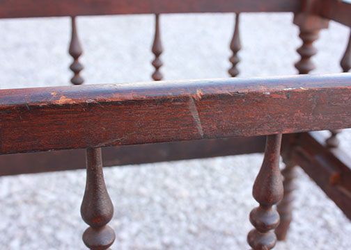 Antique Jenny Lind Style Spindle Spool Baby Crib