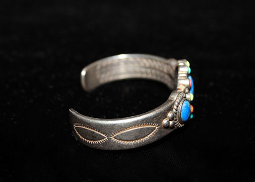 Vintage Sterling Silver Don Lucas "High Desert" Southwestern Cuff