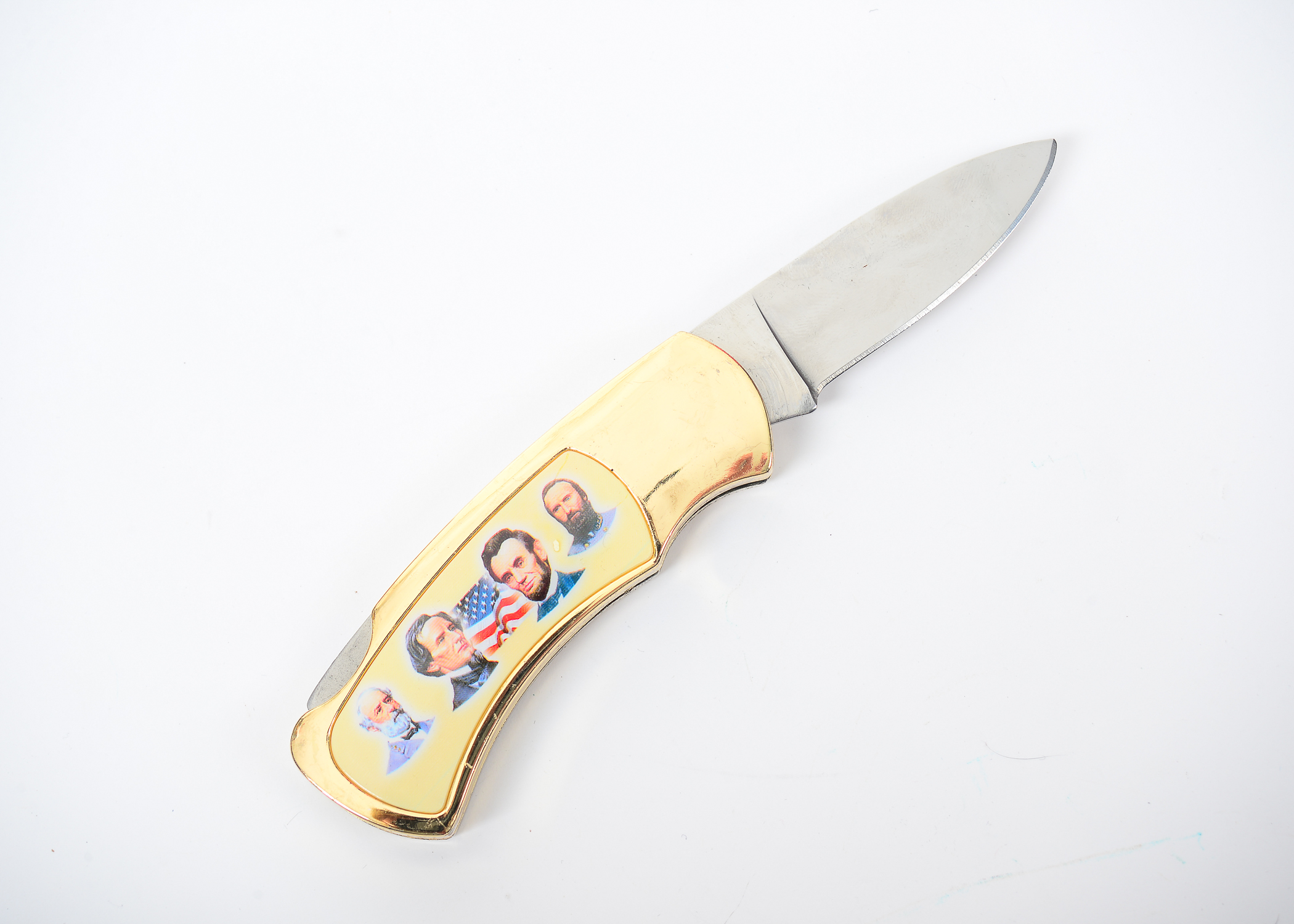 Civil War Motif Pocket Knife