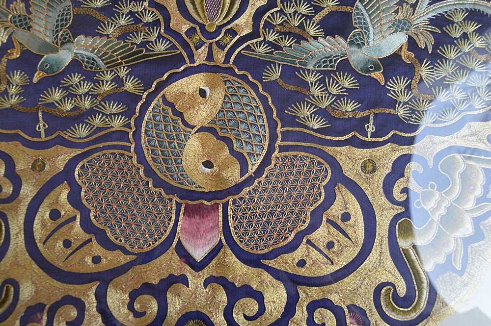 Pair of Framed Embroidered Chinese Silks