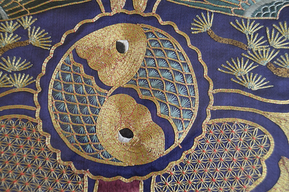 Pair of Framed Embroidered Chinese Silks