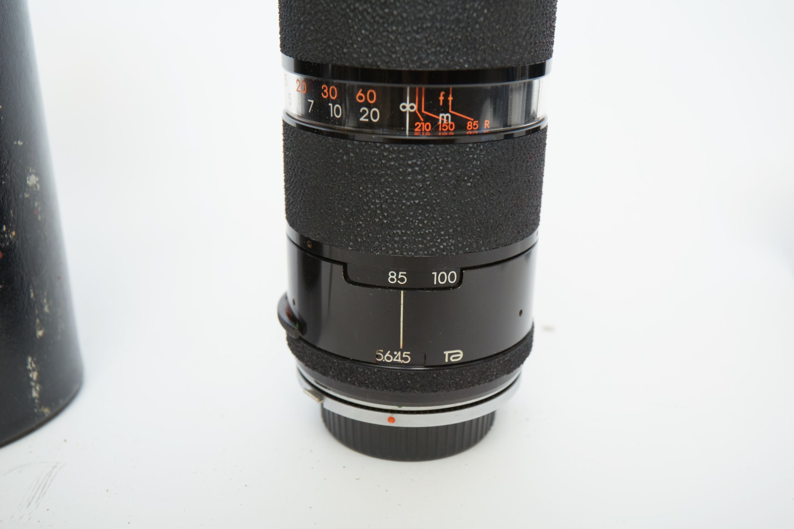 Vintage Olympus OM-1 SLR Camera with Three Lenses