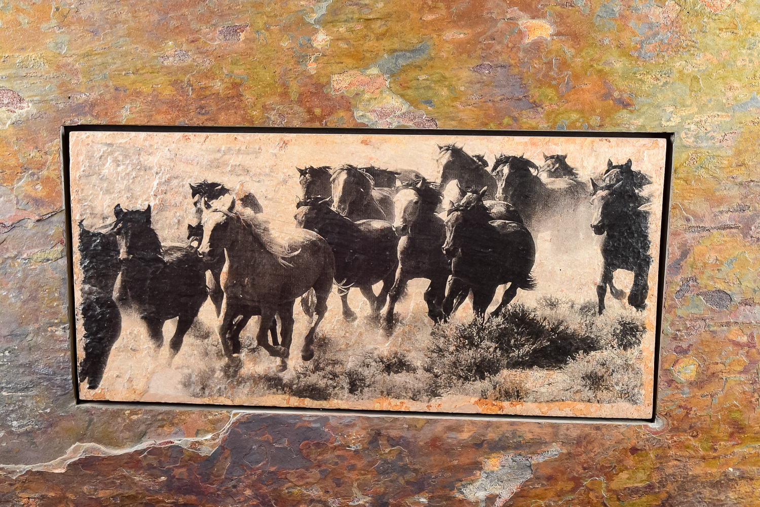 Slate Tile Art "On The Move"