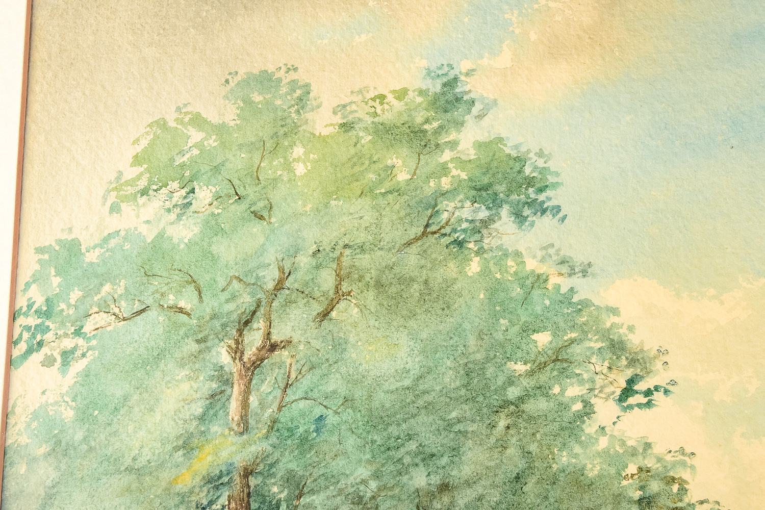 Junius Sloan 1886 Original Watercolor Painting