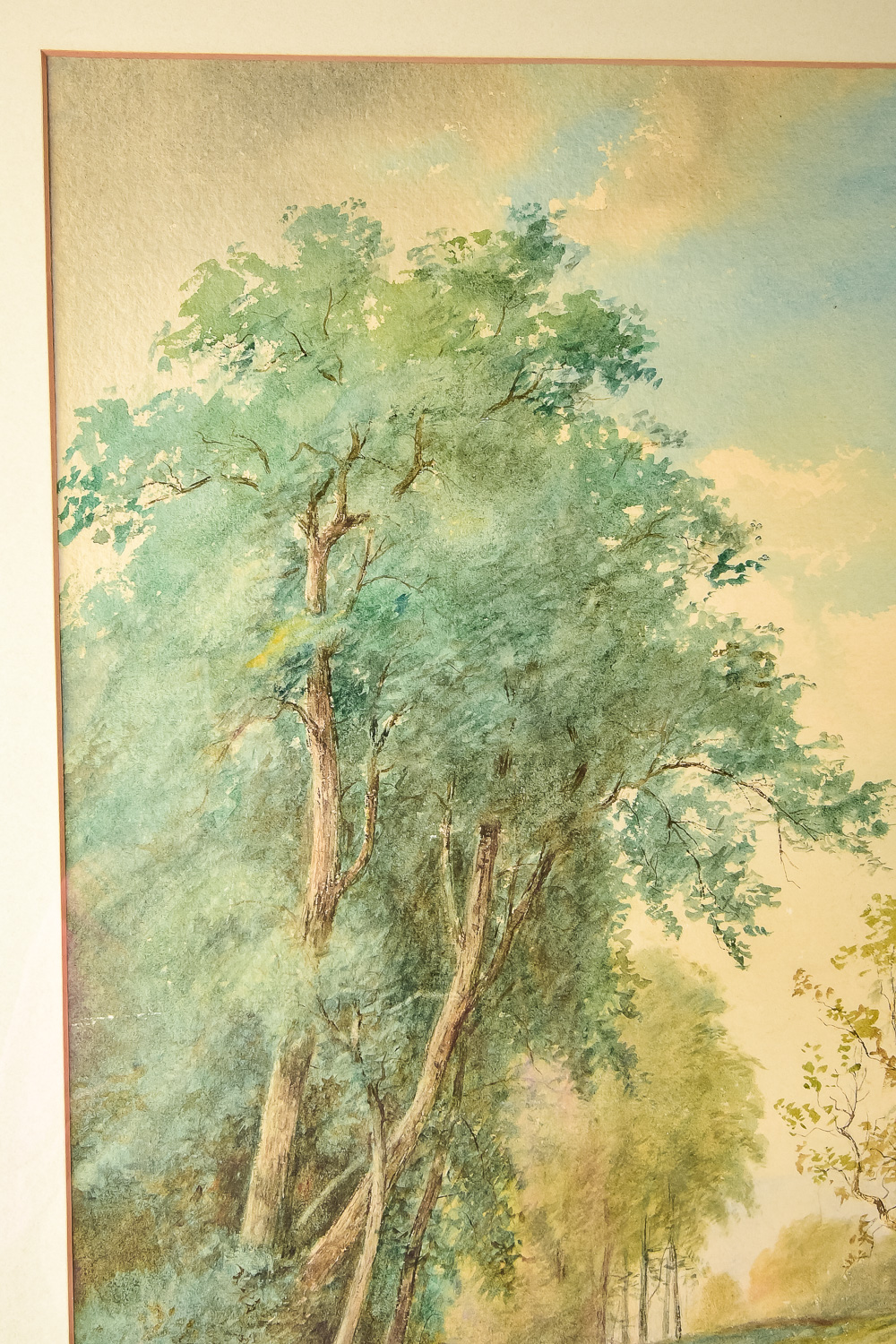 Junius Sloan 1886 Original Watercolor Painting