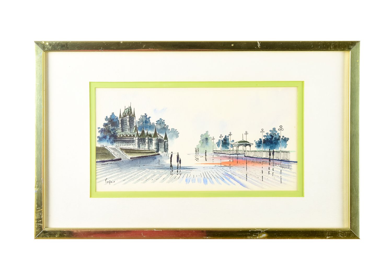 Framed Watercolor Painting