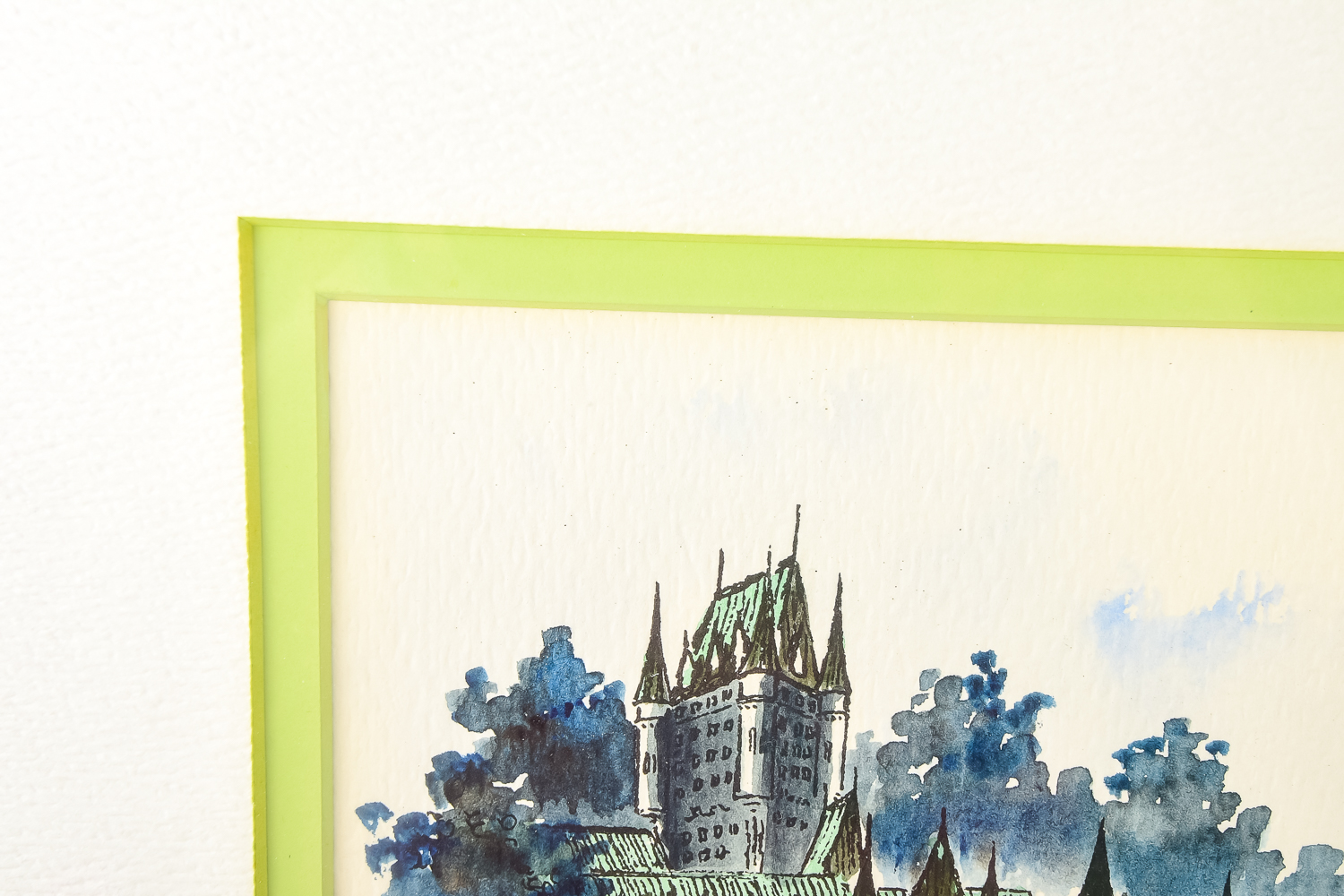 Framed Watercolor Painting