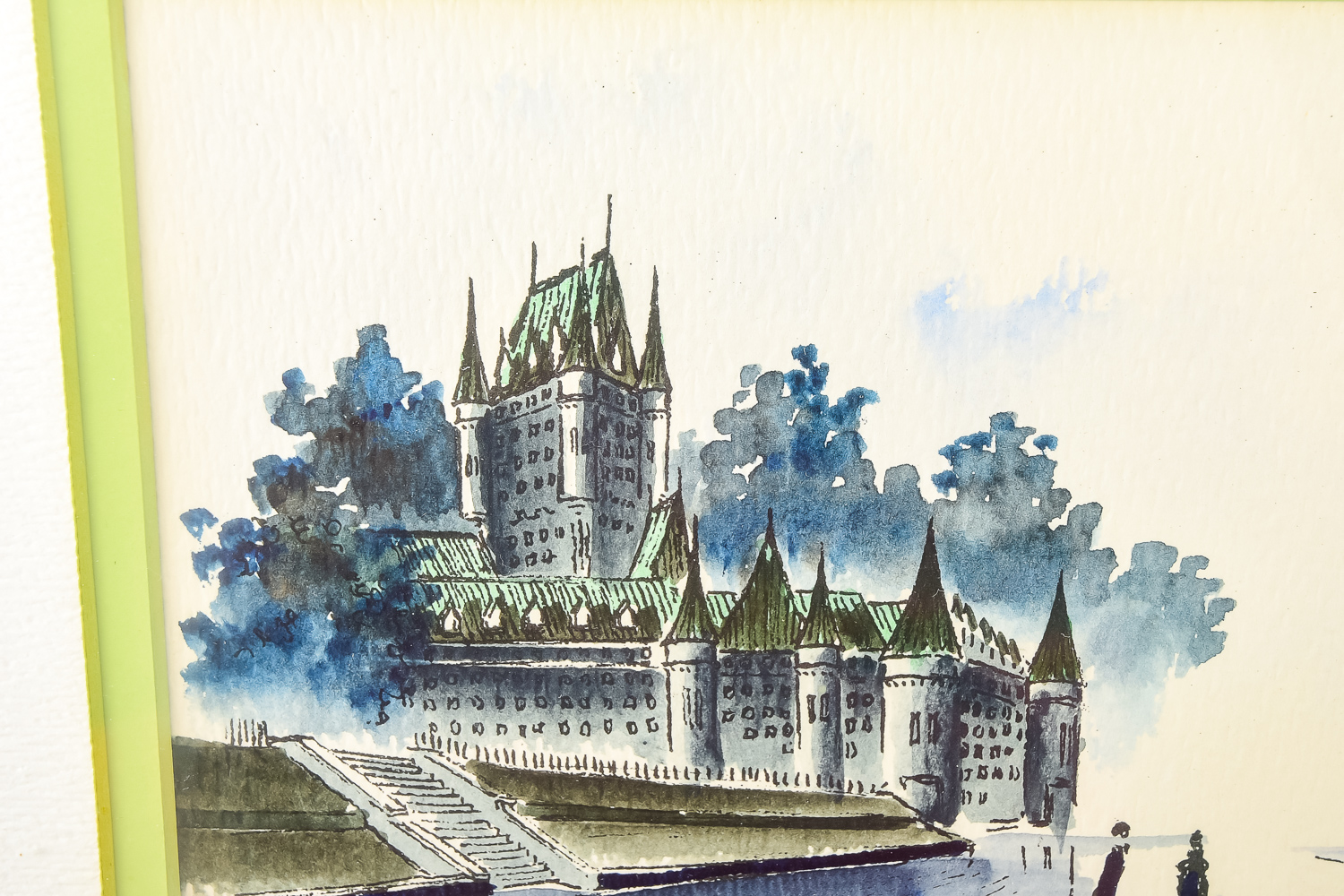 Framed Watercolor Painting