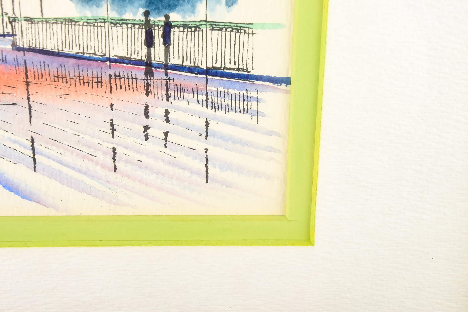 Framed Watercolor Painting