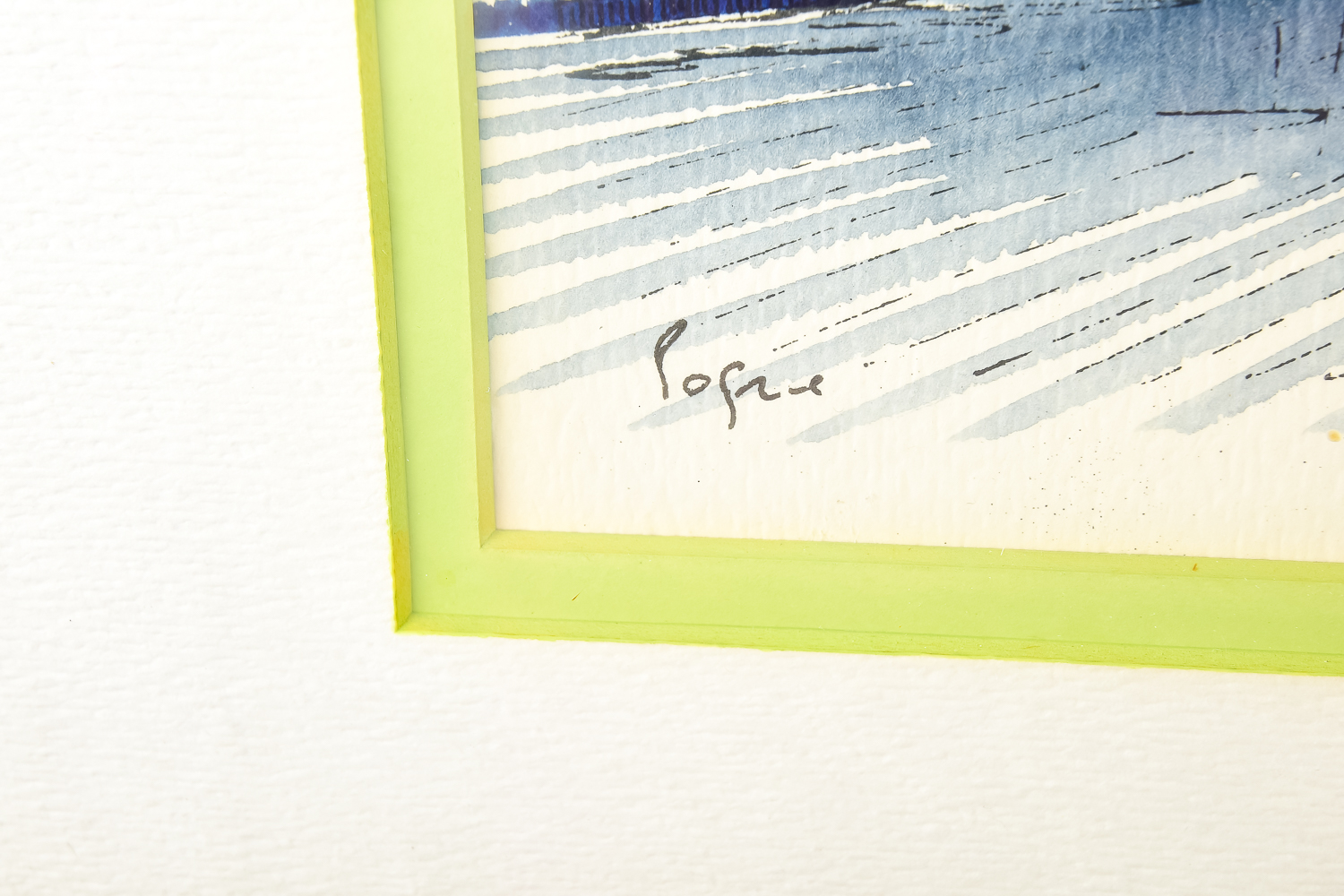 Framed Watercolor Painting