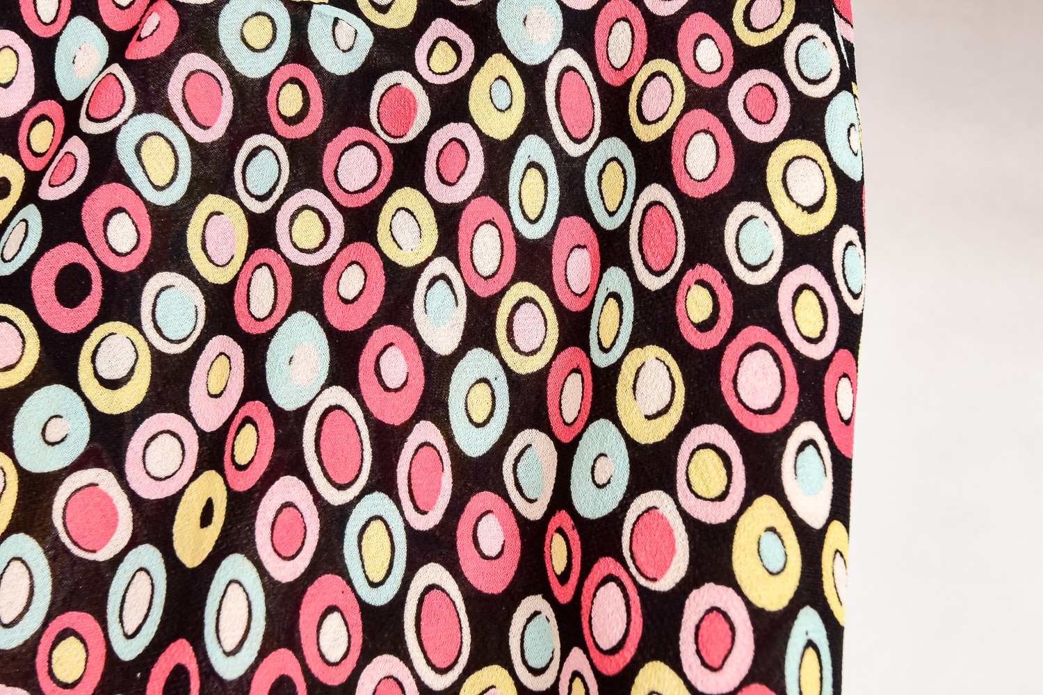 Women's Printed Silk Blouse and Skirt