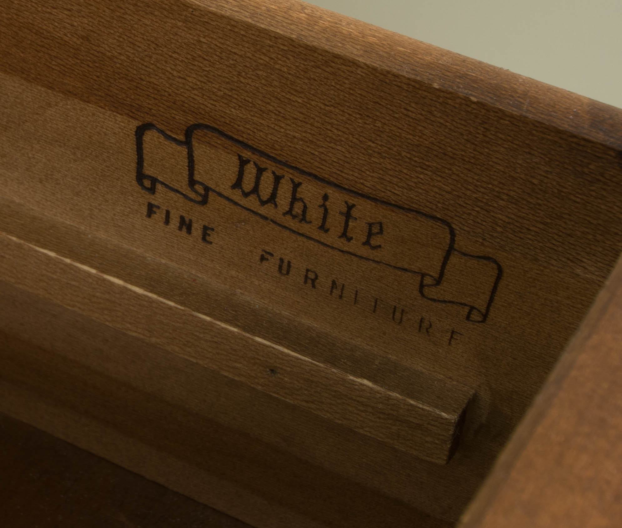 White Fine Furniture Dresser with Two Panel Wall Mirrors