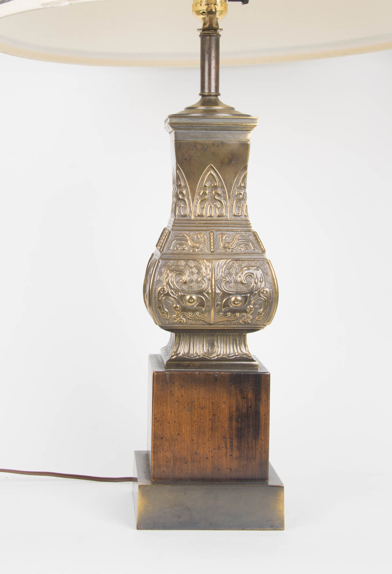 Pair of Vintage Frederick Cooper Asian Inspired Lamps