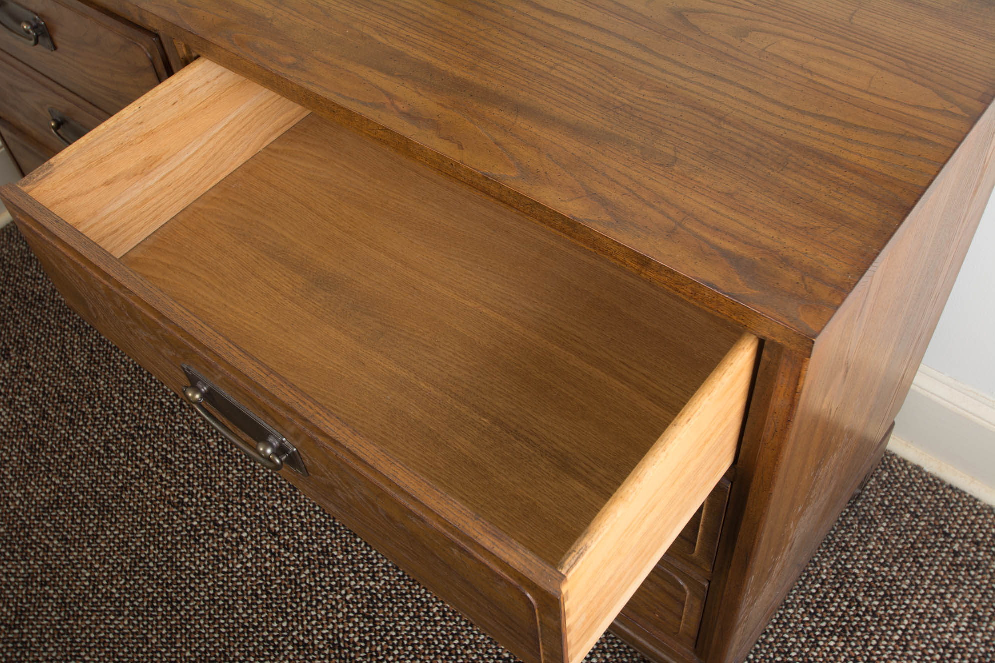 Mid-Century Style Dresser and Mirror by Davis Cabinet Company