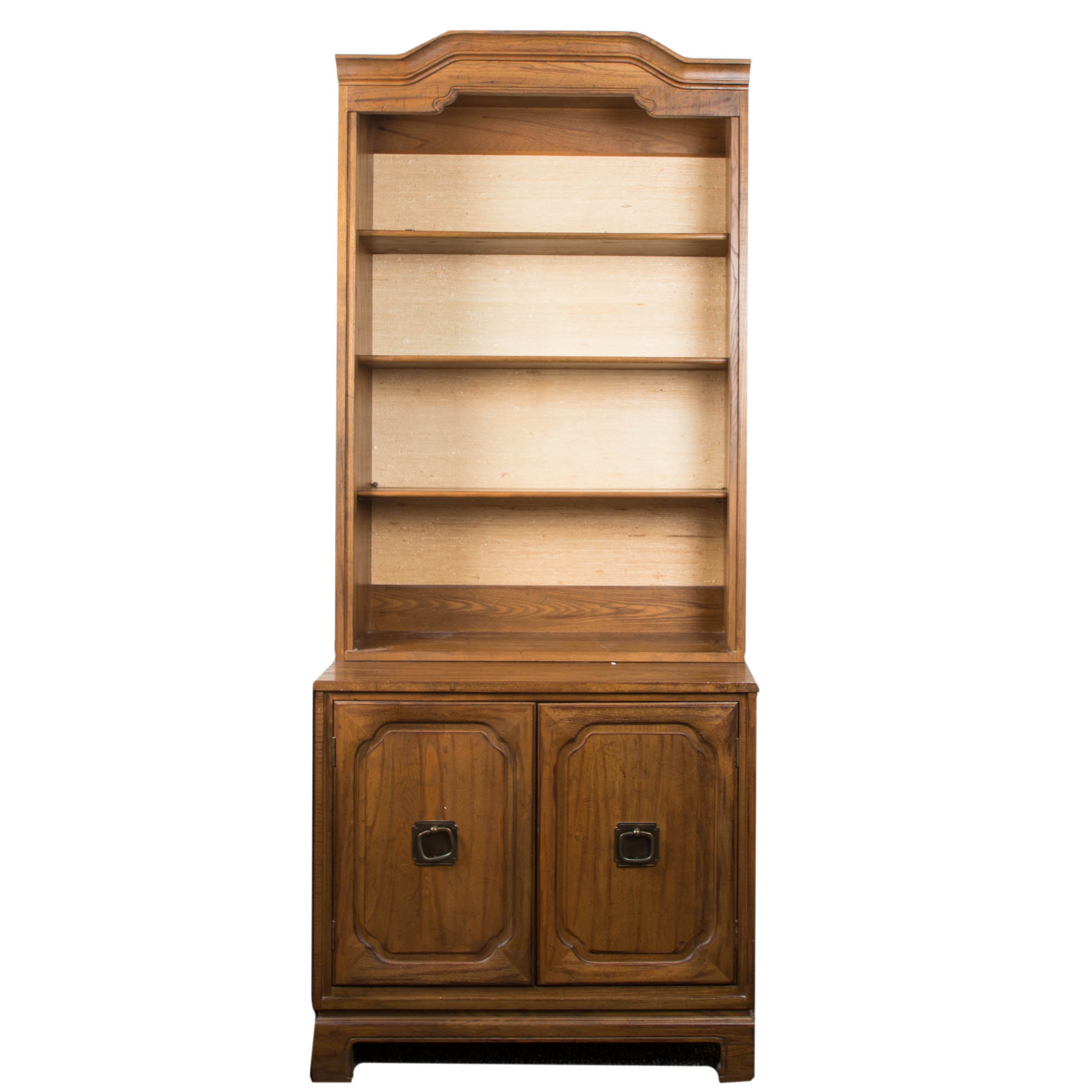 Mid-Century Style Bookcase with Storage by Davis Cabinet Comapny