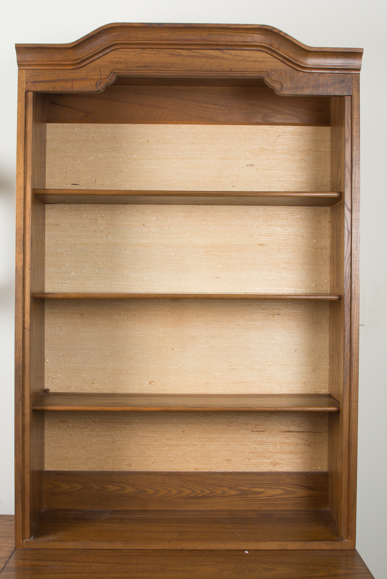 Mid-Century Style Bookcase with Storage by Davis Cabinet Comapny