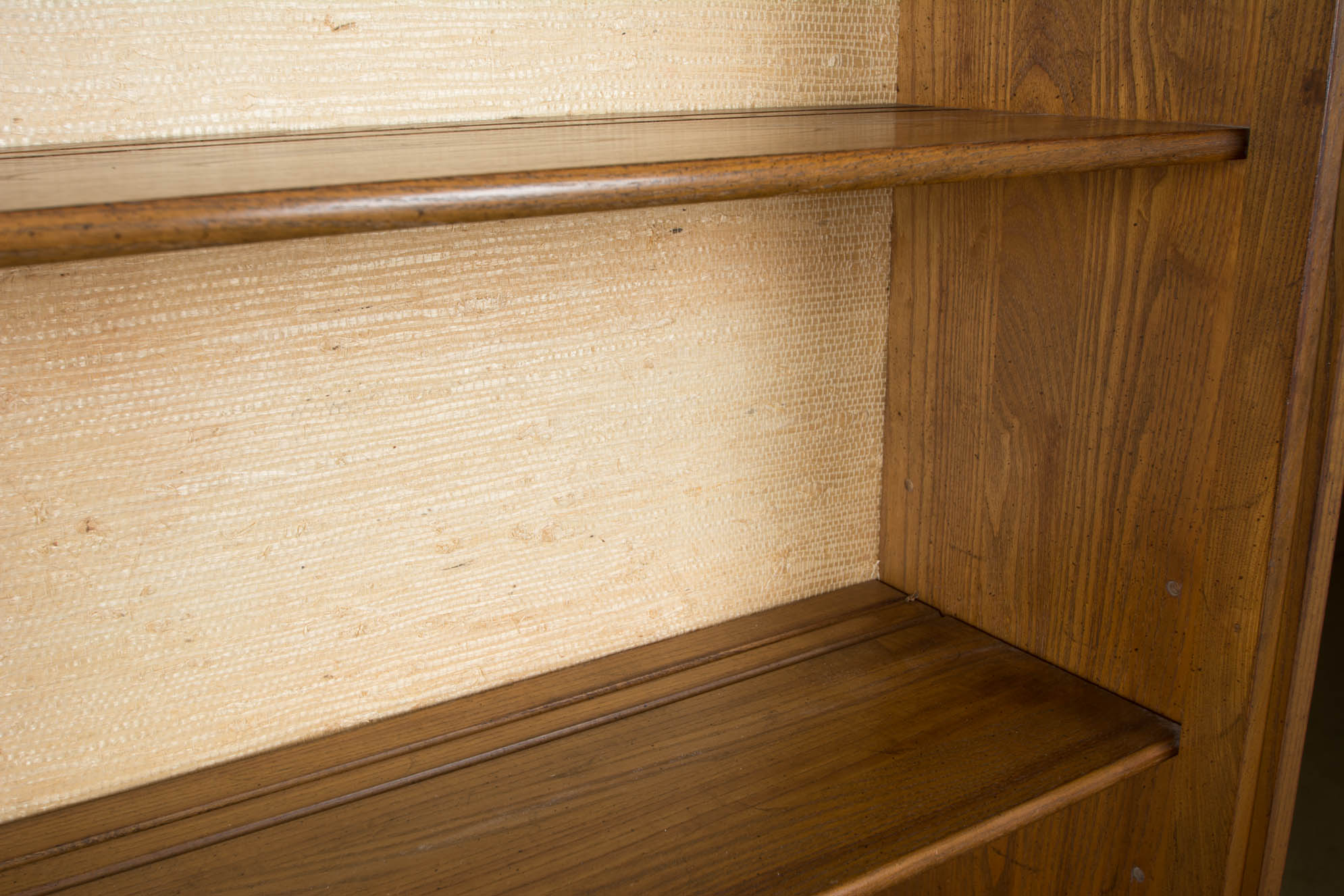 Mid-Century Style Bookcase with Storage by Davis Cabinet Comapny