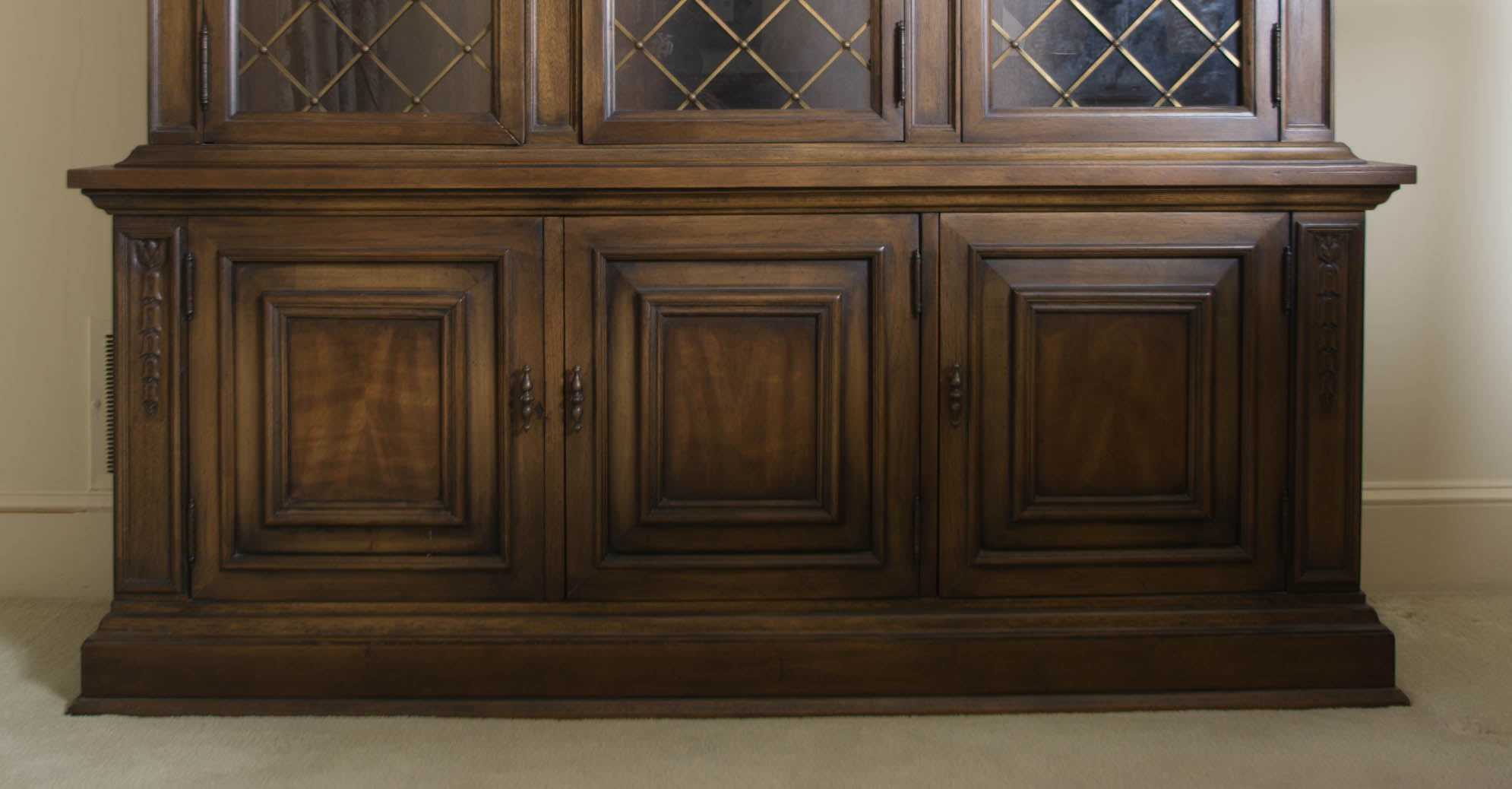 Drexel Heritage Walnut China Cabinet