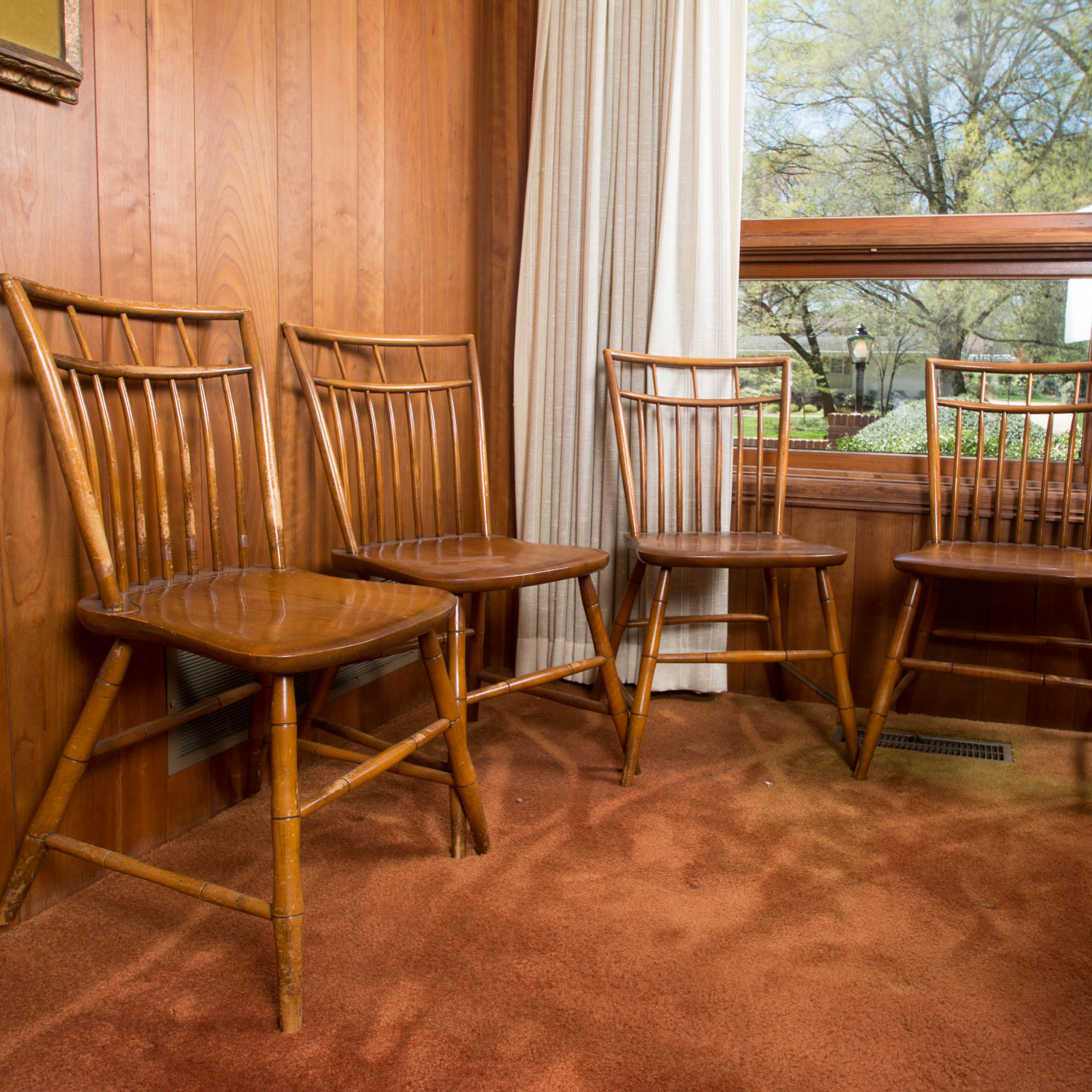 Quartet of Vintage Chairs by Curtis Products